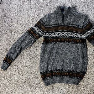 Peruvian half-zip Alpaca Sweater (L)